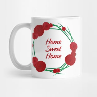 Floral home sweet home design Mug